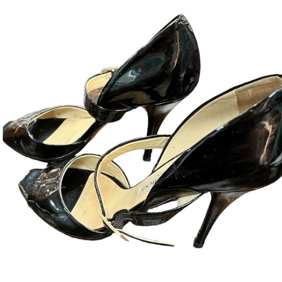 Jimmy Choo Mary Jane Peek Toe Heels - Size 39 - Picture 2 of 9